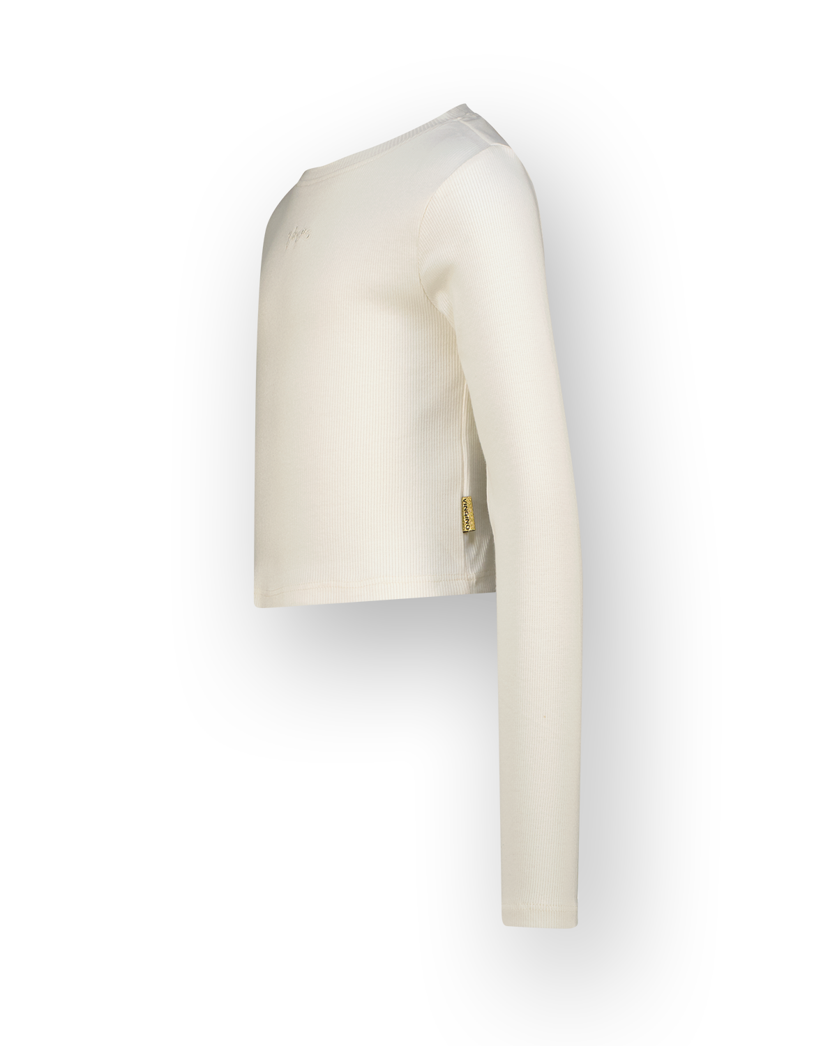 T-shirt Basic crop rib top