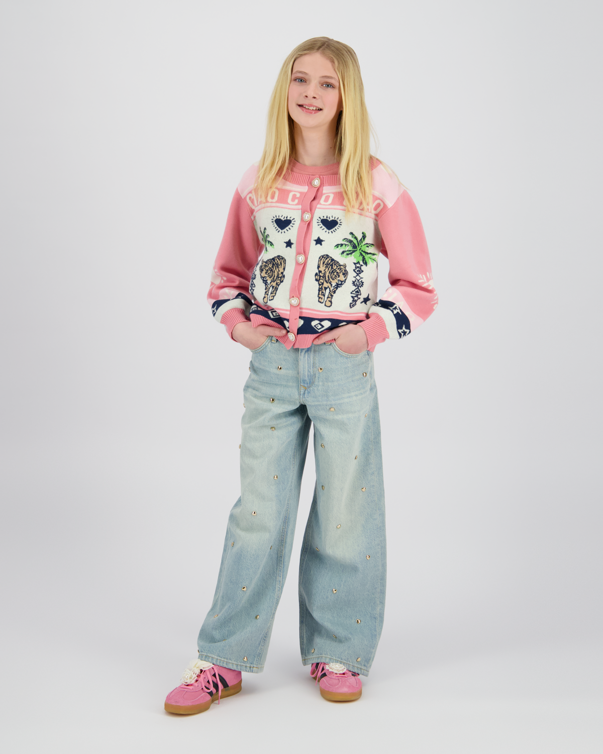 Extra wide leg Jeans Cassie Hearts