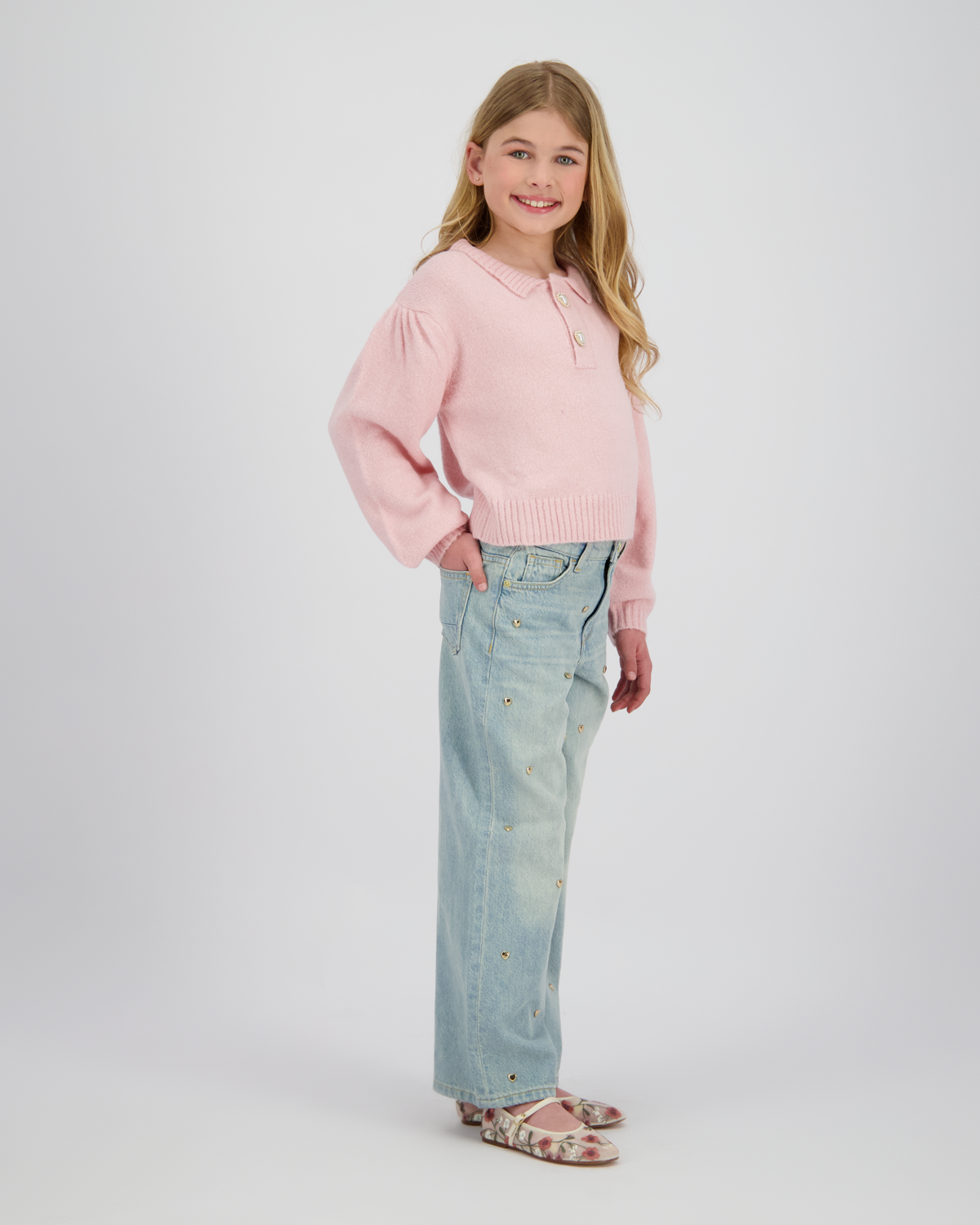 Extra wide leg Jeans Cassie Hearts