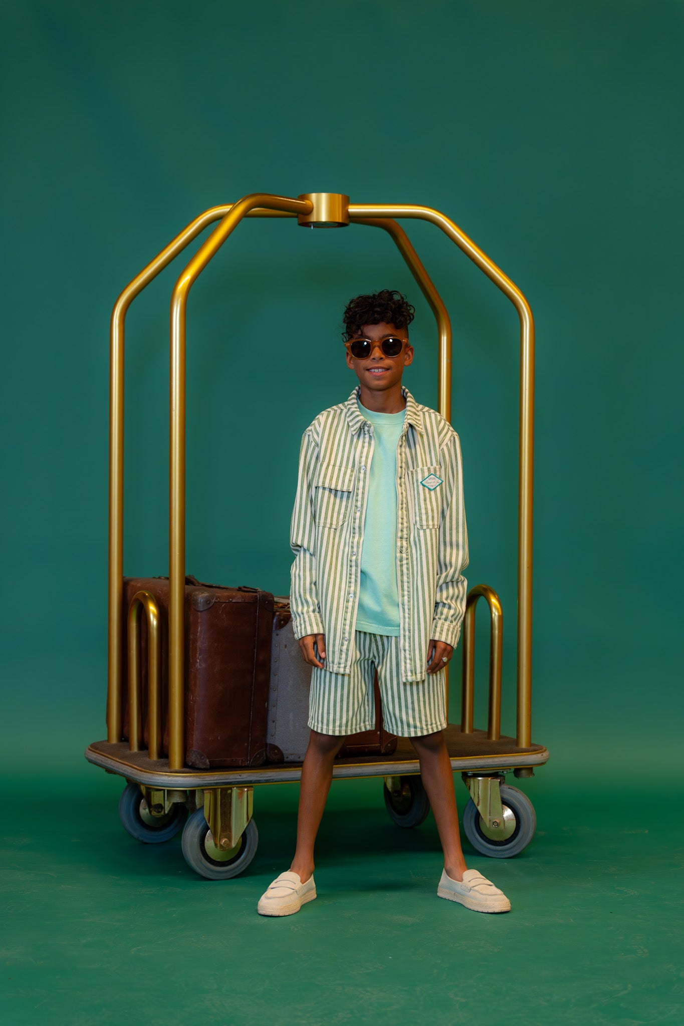 Boxy Overhemd Lino stripe