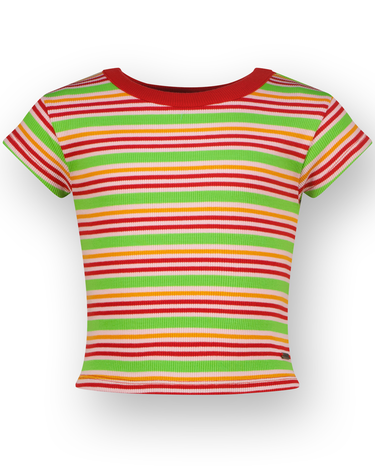 T-shirt Icon-fancy stripe rib tee