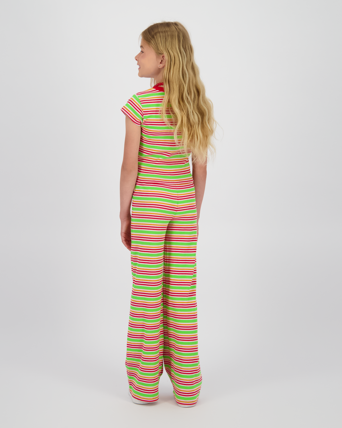 T-shirt Icon-fancy stripe rib tee