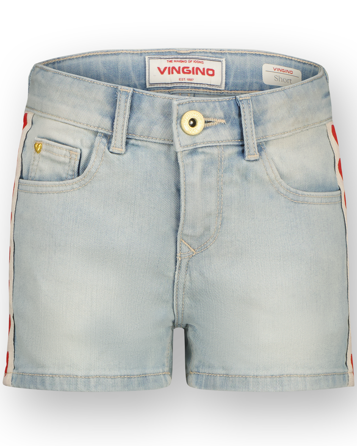 Shorts high waist Dafina hearts