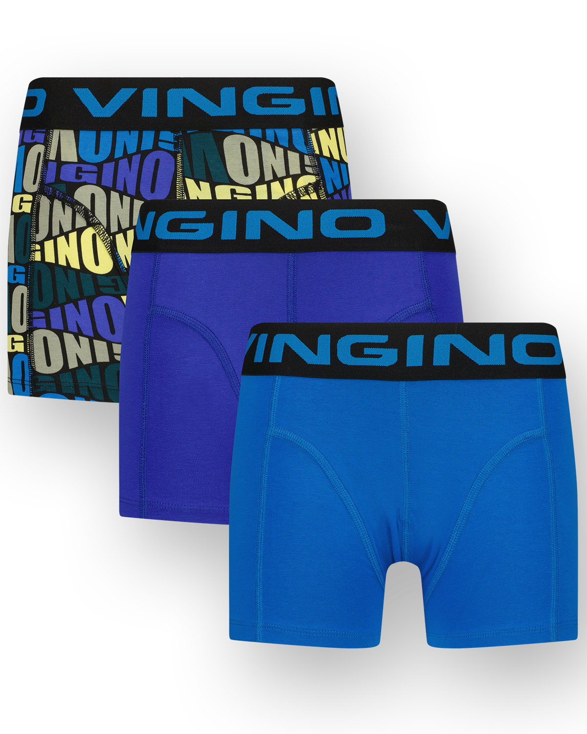 Boxer Blue text 3-pack