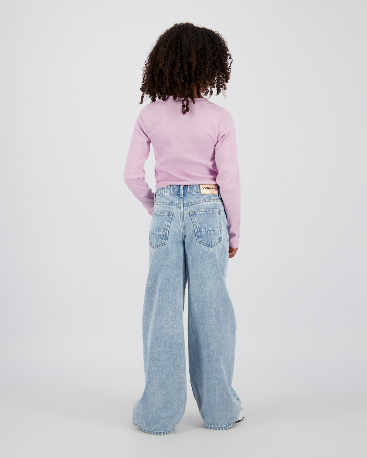 Top G-basic-crop rib longsleeve