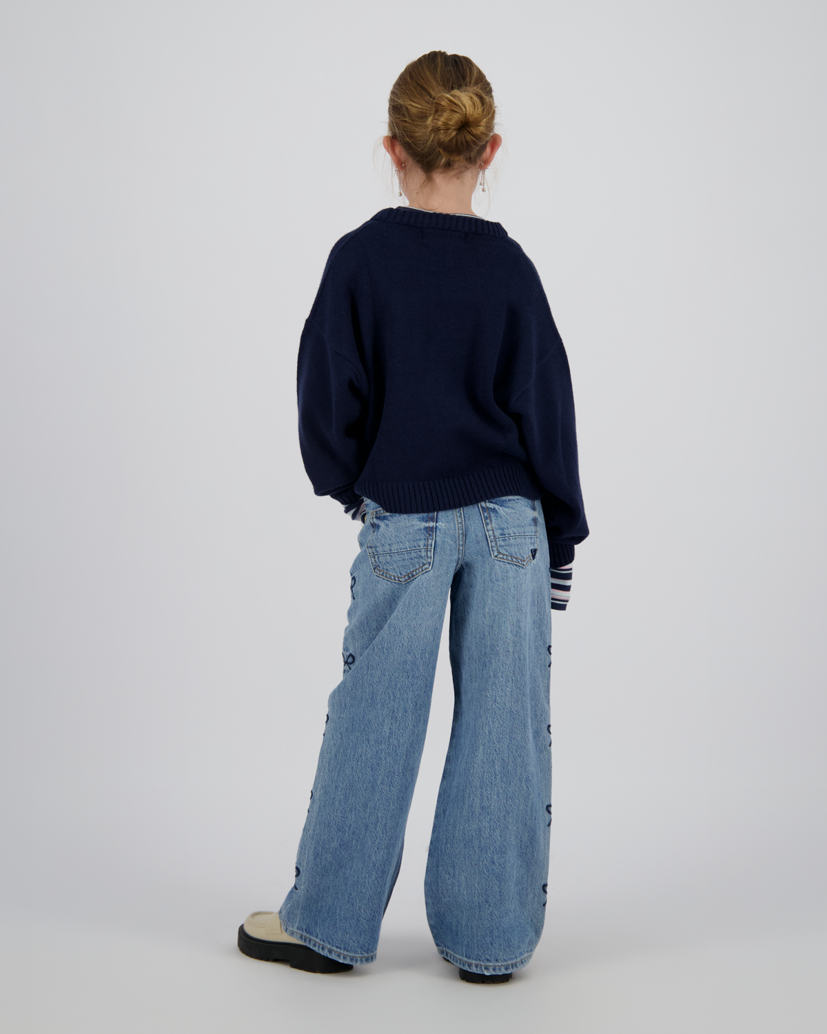 Extra wide leg Jeans Cassie Bow