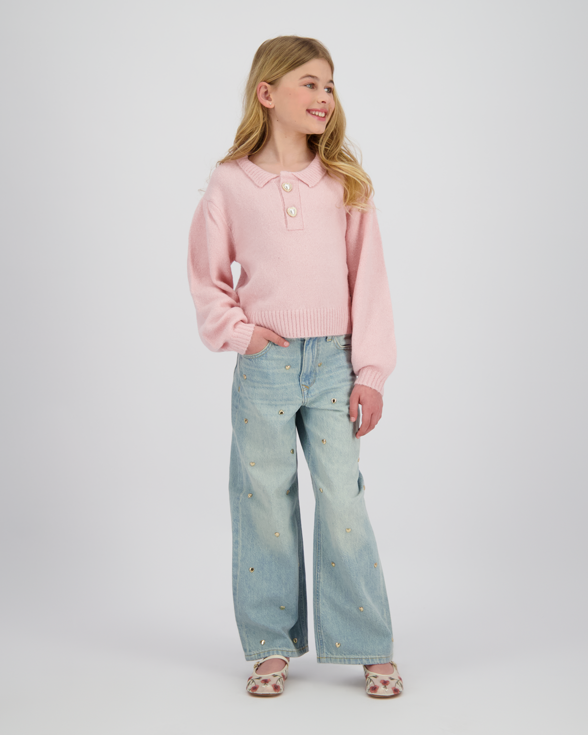 Extra wide leg Jeans Cassie Hearts