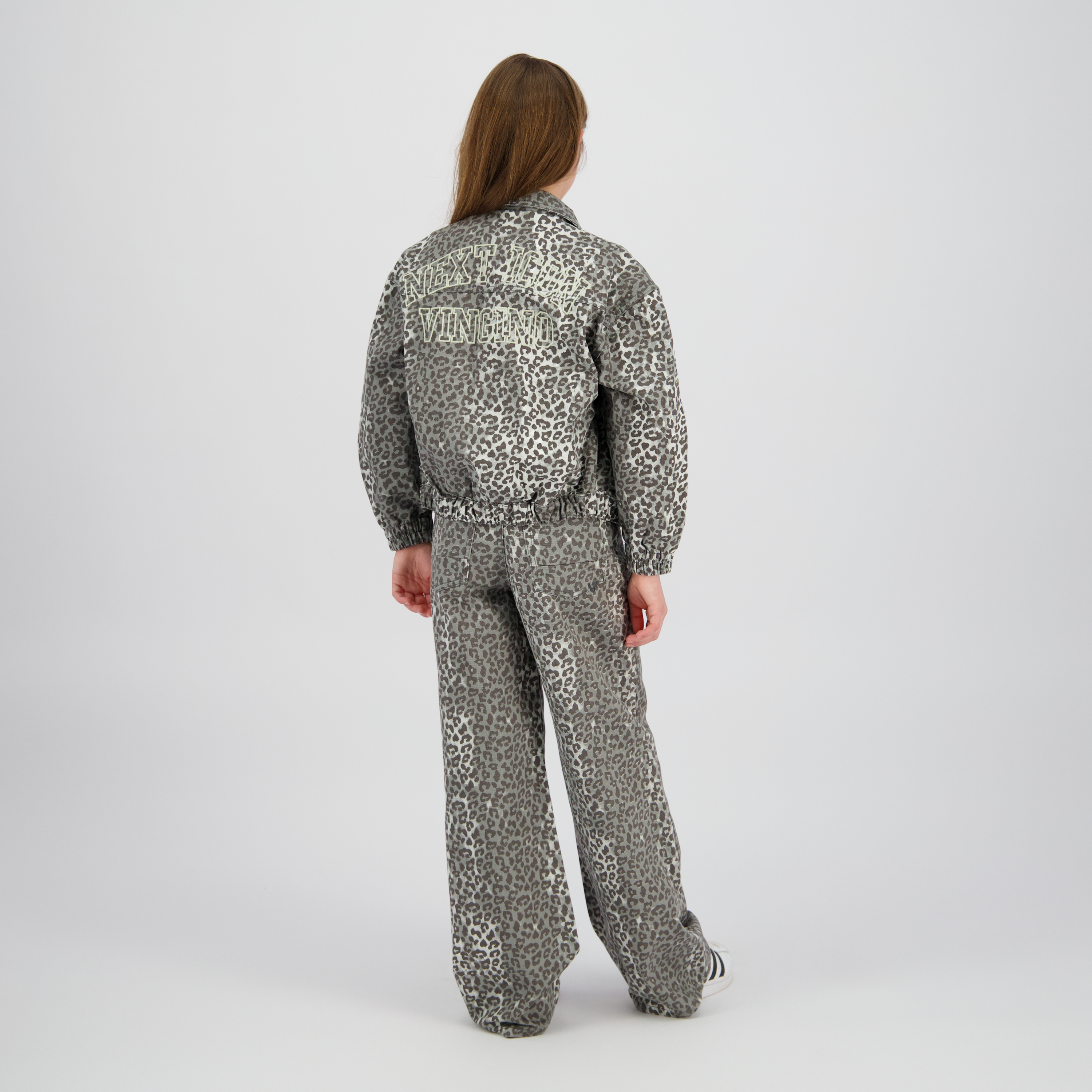 Spijkerjas Tori Leopard