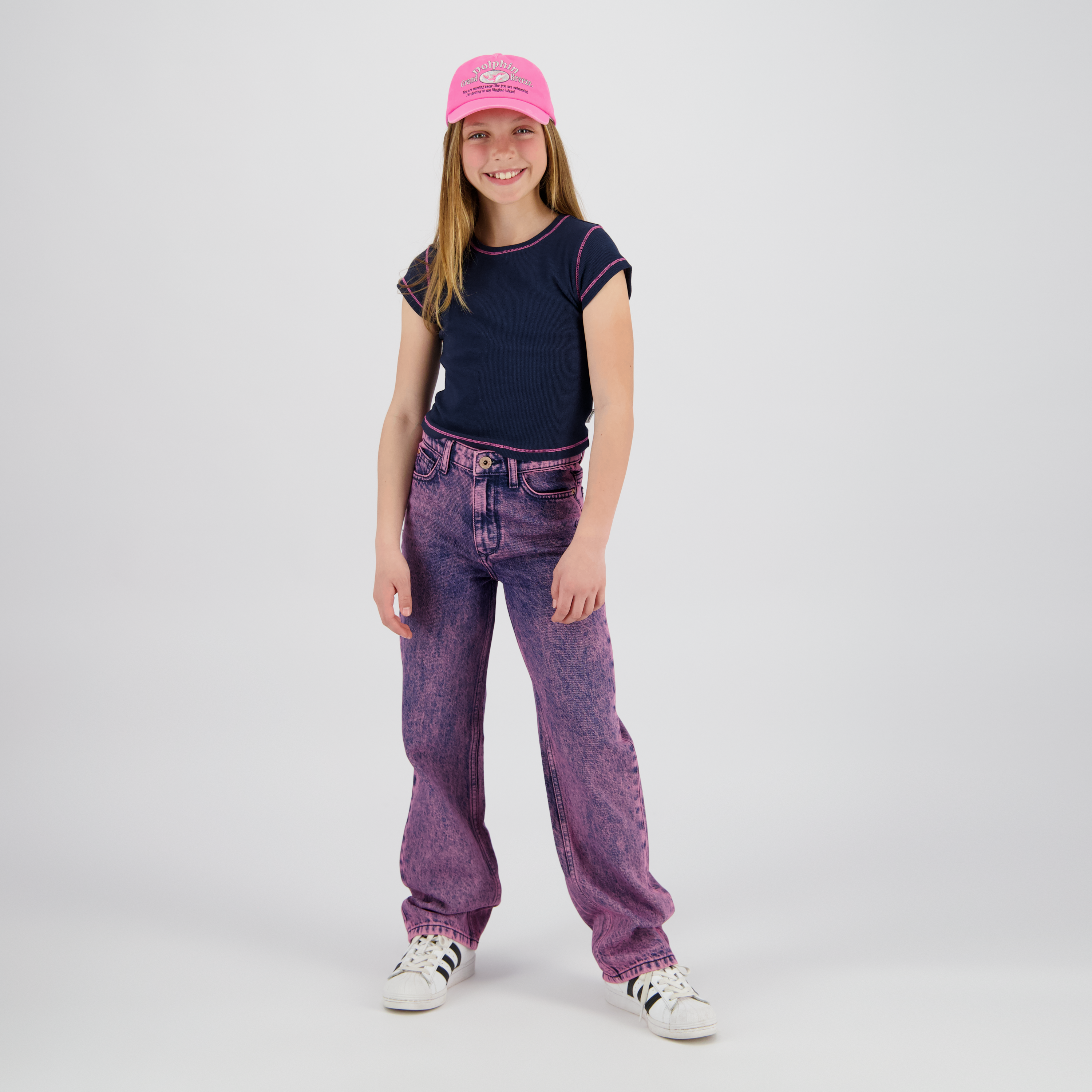 T-shirt Basic-Crop Rib Tee