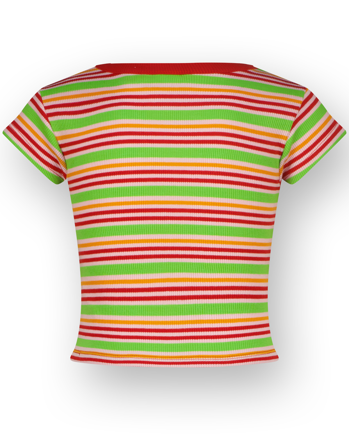 T-shirt Icon-fancy stripe rib tee