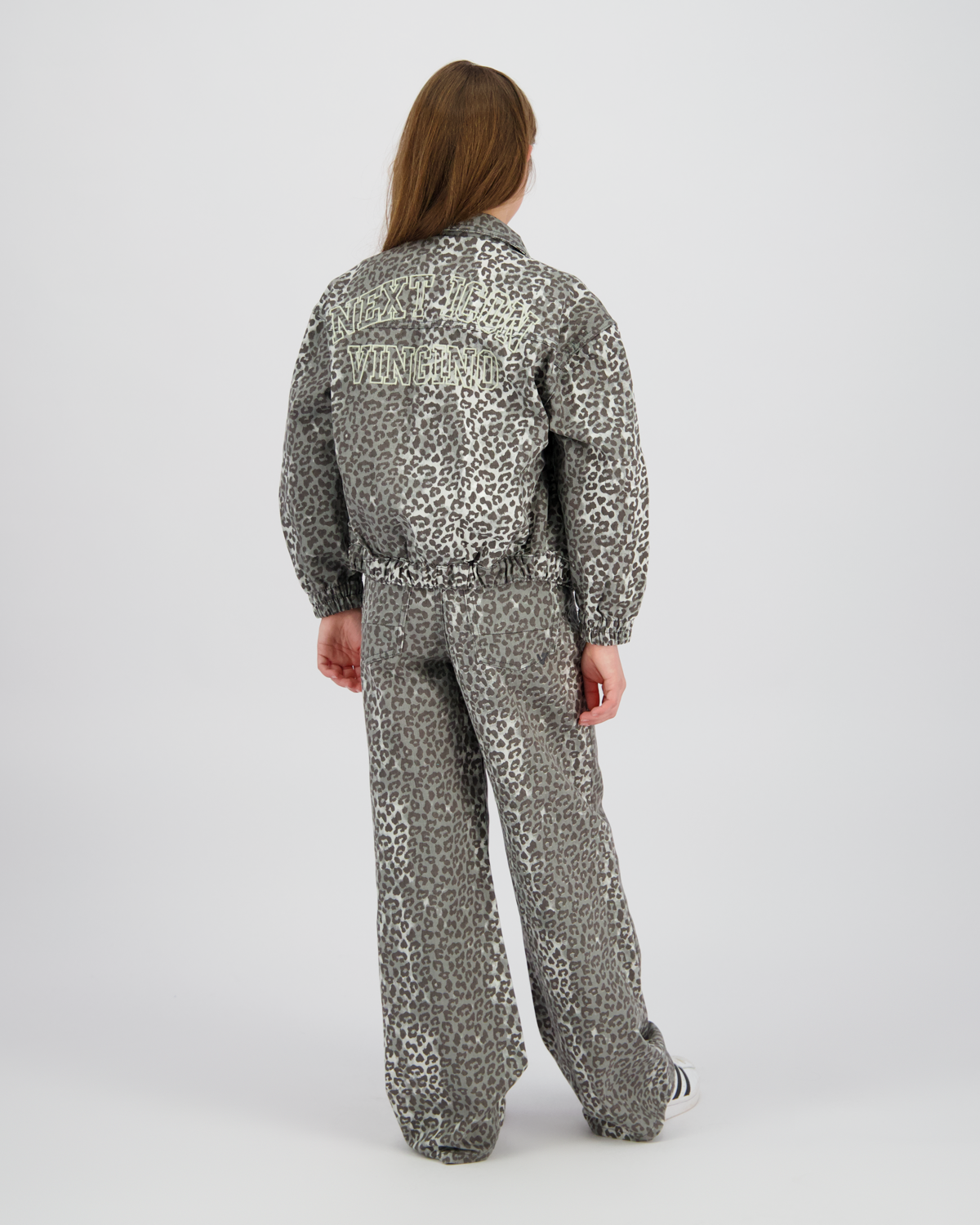 Extra wide leg Jeans Cassie Leopard