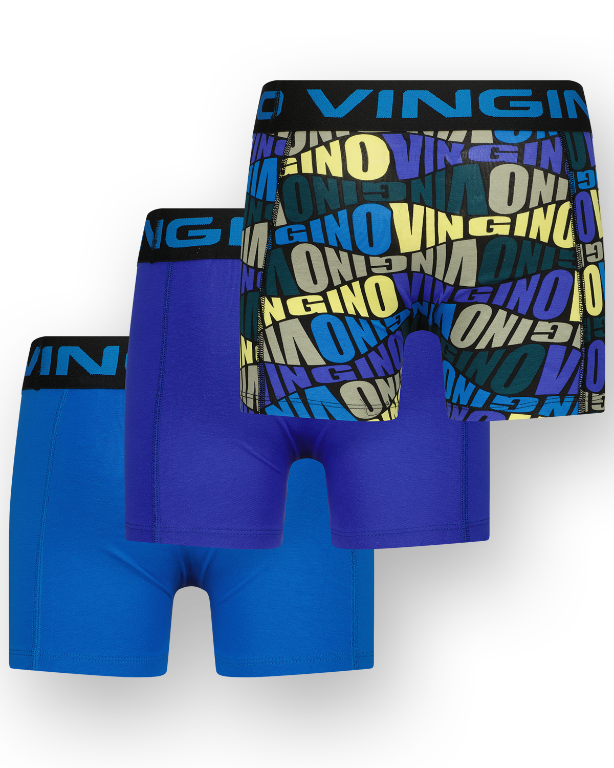 Boxer Blue text 3-pack